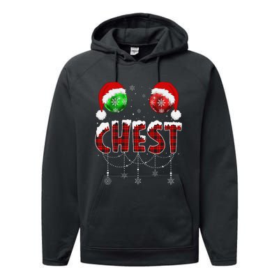 Chest Nuts Christmas Matching Couple Chestnuts Performance Fleece Hoodie