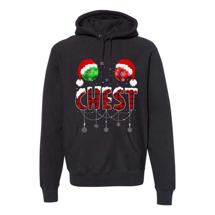 Chest Nuts Christmas Matching Couple Chestnuts Premium Hoodie