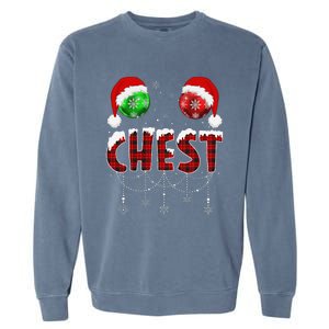 Chest Nuts Christmas Matching Couple Chestnuts Garment-Dyed Sweatshirt