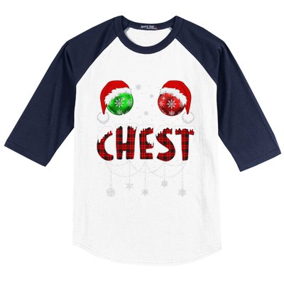 Chest Nuts Christmas Matching Couple Chestnuts Baseball Sleeve Shirt