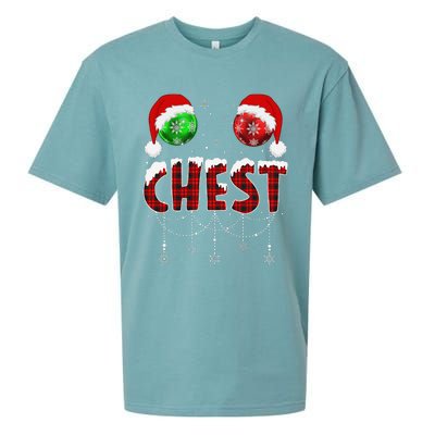 Chest Nuts Christmas Matching Couple Chestnuts Sueded Cloud Jersey T-Shirt