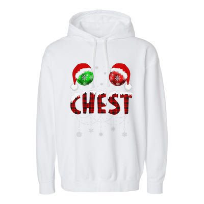 Chest Nuts Christmas Matching Couple Chestnuts Garment-Dyed Fleece Hoodie