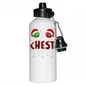 Chest Nuts Christmas Matching Couple Chestnuts Aluminum Water Bottle