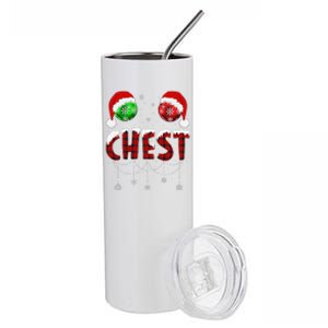 Chest Nuts Christmas Matching Couple Chestnuts Stainless Steel Tumbler