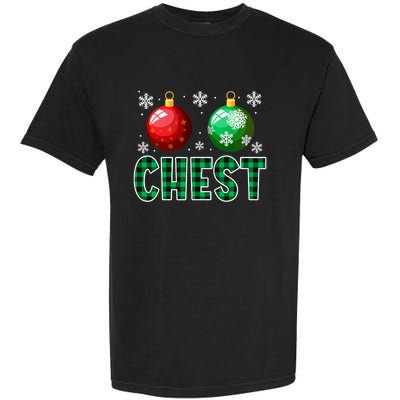 Chest Nuts Christmas Funny Couples Christmas Chestnuts Garment-Dyed Heavyweight T-Shirt