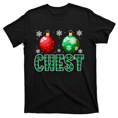 Chest Nuts Christmas Funny Couples Christmas Chestnuts T-Shirt