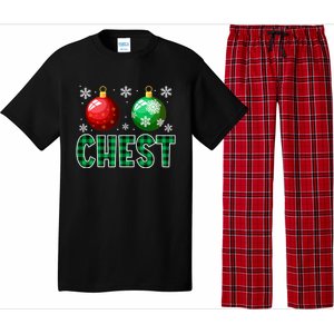 Chest Nuts Christmas Funny Couples Christmas Chestnuts Pajama Set