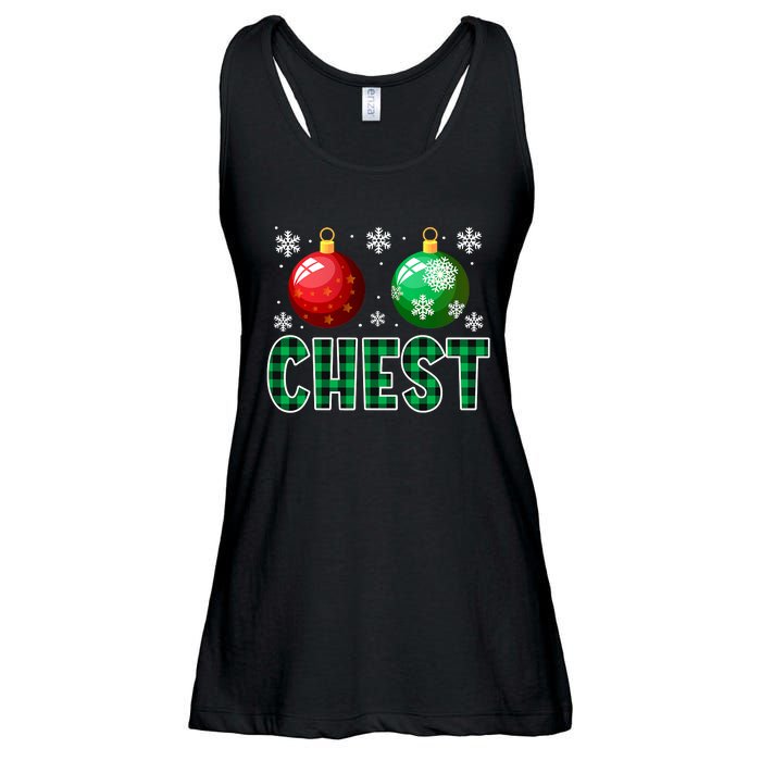 Chest Nuts Christmas Funny Couples Christmas Chestnuts Ladies Essential Flowy Tank