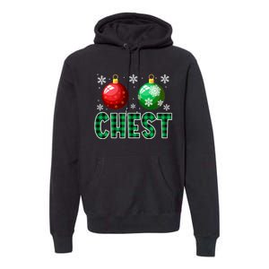 Chest Nuts Christmas Funny Couples Christmas Chestnuts Premium Hoodie