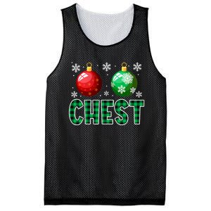 Chest Nuts Christmas Funny Couples Christmas Chestnuts Mesh Reversible Basketball Jersey Tank