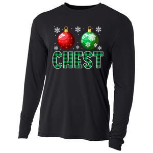 Chest Nuts Christmas Funny Couples Christmas Chestnuts Cooling Performance Long Sleeve Crew