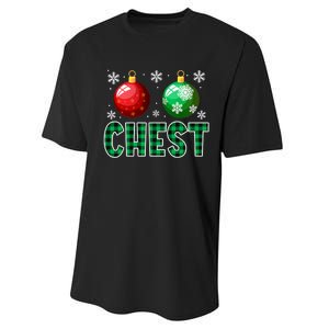 Chest Nuts Christmas Funny Couples Christmas Chestnuts Performance Sprint T-Shirt