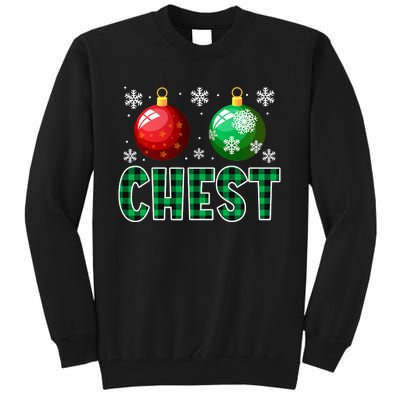 Chest Nuts Christmas Funny Couples Christmas Chestnuts Tall Sweatshirt