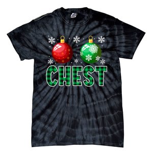 Chest Nuts Christmas Funny Couples Christmas Chestnuts Tie-Dye T-Shirt