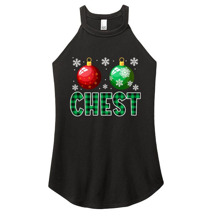 Chest Nuts Christmas Funny Couples Christmas Chestnuts Women's Perfect Tri Rocker Tank