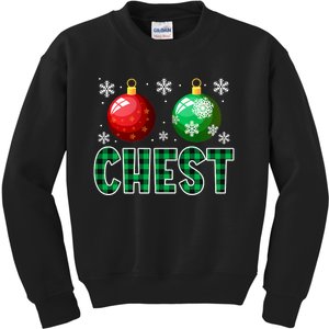 Chest Nuts Christmas Funny Couples Christmas Chestnuts Kids Sweatshirt