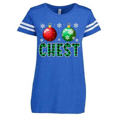 Chest Nuts Christmas Funny Couples Christmas Chestnuts Enza Ladies Jersey Football T-Shirt