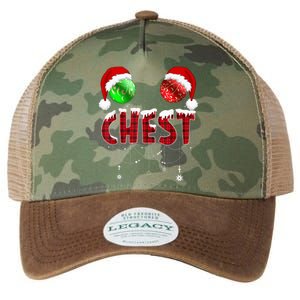 Chest Nuts Christmas Funny Matching Couple Chestnuts Legacy Tie Dye Trucker Hat