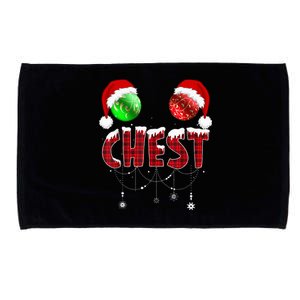 Chest Nuts Christmas Funny Matching Couple Chestnuts Microfiber Hand Towel