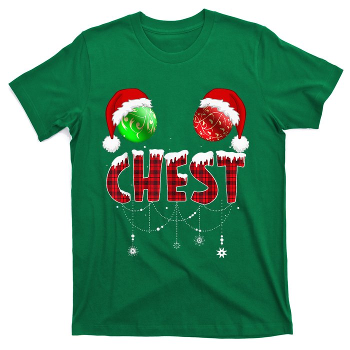 Chest Nuts Christmas Funny Matching Couple Chestnuts T-Shirt