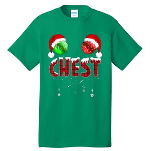 Chest Nuts Christmas Funny Matching Couple Chestnuts Tall T-Shirt