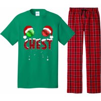 Chest Nuts Christmas Funny Matching Couple Chestnuts Pajama Set