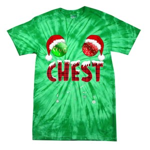 Chest Nuts Christmas Funny Matching Couple Chestnuts Tie-Dye T-Shirt