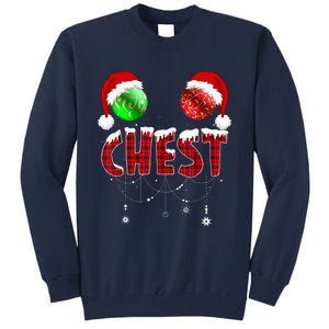 Chest Nuts Christmas Funny Matching Couple Chestnuts Tall Sweatshirt