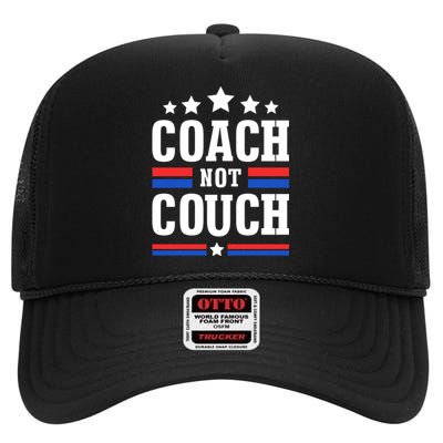 Coach Not Couch High Crown Mesh Back Trucker Hat