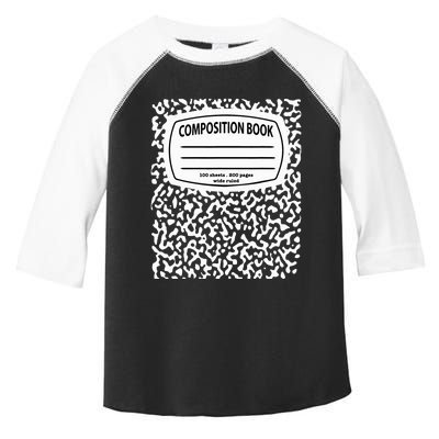 Composition Notebook Costume Matching Group Halloween Toddler Fine Jersey T-Shirt