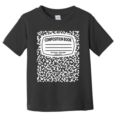 Composition Notebook Costume Matching Group Halloween Toddler T-Shirt