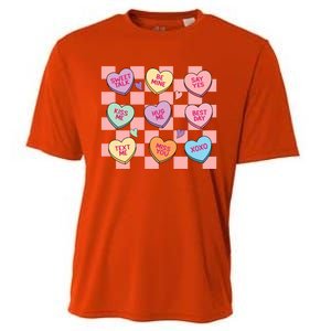 Cute Nurse Conversation Hearts Valentines Day Nursing Gift Cooling Performance Crew T-Shirt