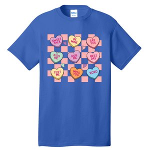 Cute Nurse Conversation Hearts Valentines Day Nursing Gift Tall T-Shirt