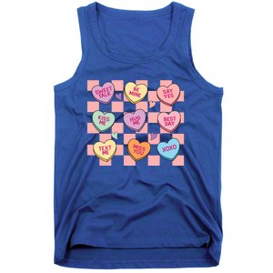 Cute Nurse Conversation Hearts Valentines Day Nursing Gift Tank Top