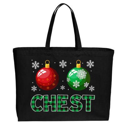 Chest Nuts Christmas Matching Couple Chestnuts Love Cotton Canvas Jumbo Tote