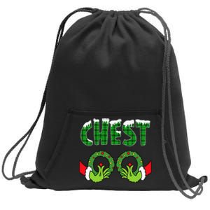 chest nuts christmas   matching couple chestnuts  Sweatshirt Cinch Pack Bag