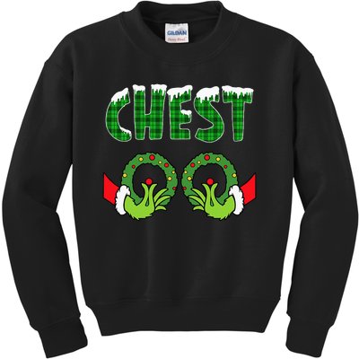 chest nuts christmas   matching couple chestnuts  Kids Sweatshirt