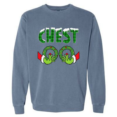 chest nuts christmas   matching couple chestnuts  Garment-Dyed Sweatshirt