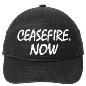 Ceasefire NOW 7-Panel Snapback Hat