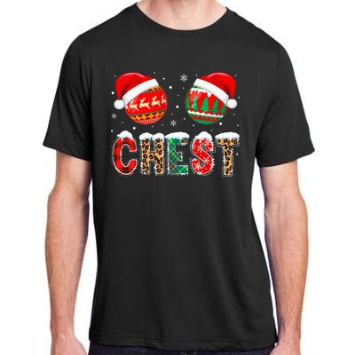 Chest Nuts Couple Christmas Pajama Gift  Adult ChromaSoft Performance T-Shirt