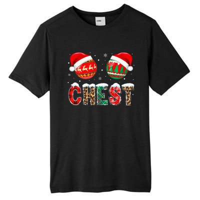 Chest Nuts Couple Christmas Pajama Gift  Tall Fusion ChromaSoft Performance T-Shirt