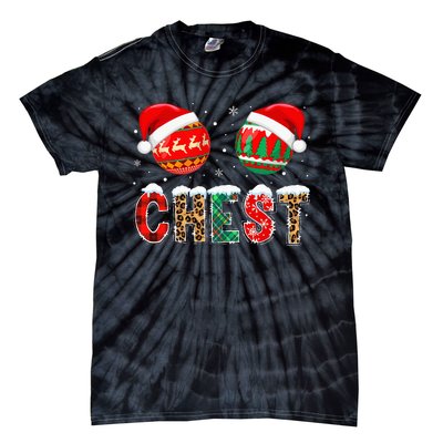 Chest Nuts Couple Christmas Pajama Gift  Tie-Dye T-Shirt