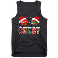 Chest Nuts Couple Christmas Pajama Gift  Tank Top