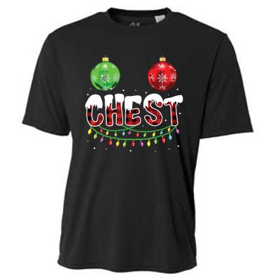 Chest Nuts Christmas Shirts Funny Matching Couple Chestnuts Cooling Performance Crew T-Shirt