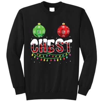 Chest Nuts Christmas Shirts Funny Matching Couple Chestnuts Sweatshirt