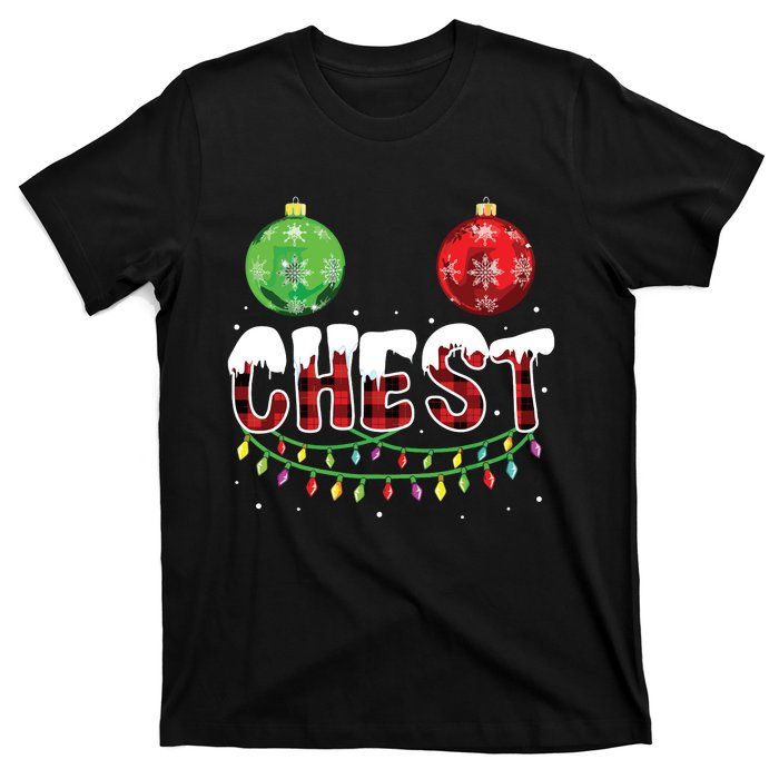 Chest Nuts Christmas Shirts Funny Matching Couple Chestnuts T-Shirt