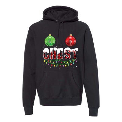 Chest Nuts Christmas Shirts Funny Matching Couple Chestnuts Premium Hoodie