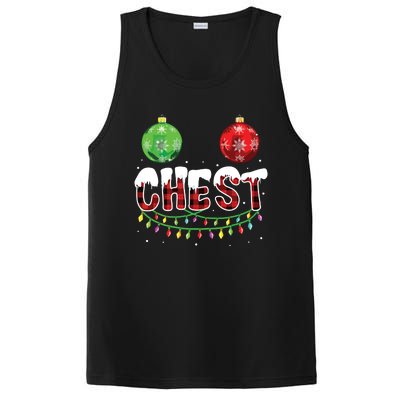 Chest Nuts Christmas Shirts Funny Matching Couple Chestnuts PosiCharge Competitor Tank