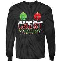 Chest Nuts Christmas Shirts Funny Matching Couple Chestnuts Tie-Dye Long Sleeve Shirt