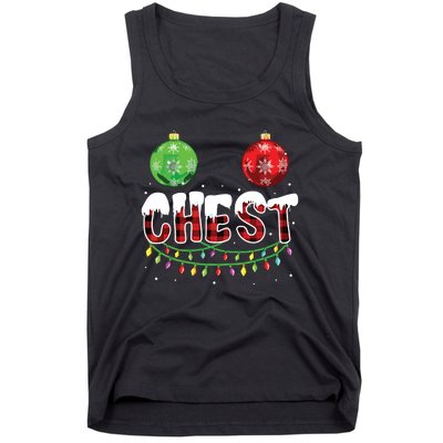 Chest Nuts Christmas Shirts Funny Matching Couple Chestnuts Tank Top